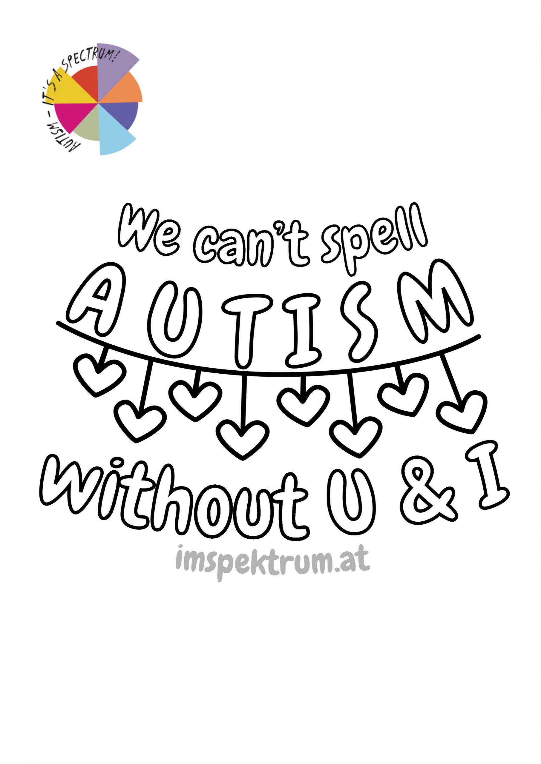 im spektrum Ausmalbild Autism U&I