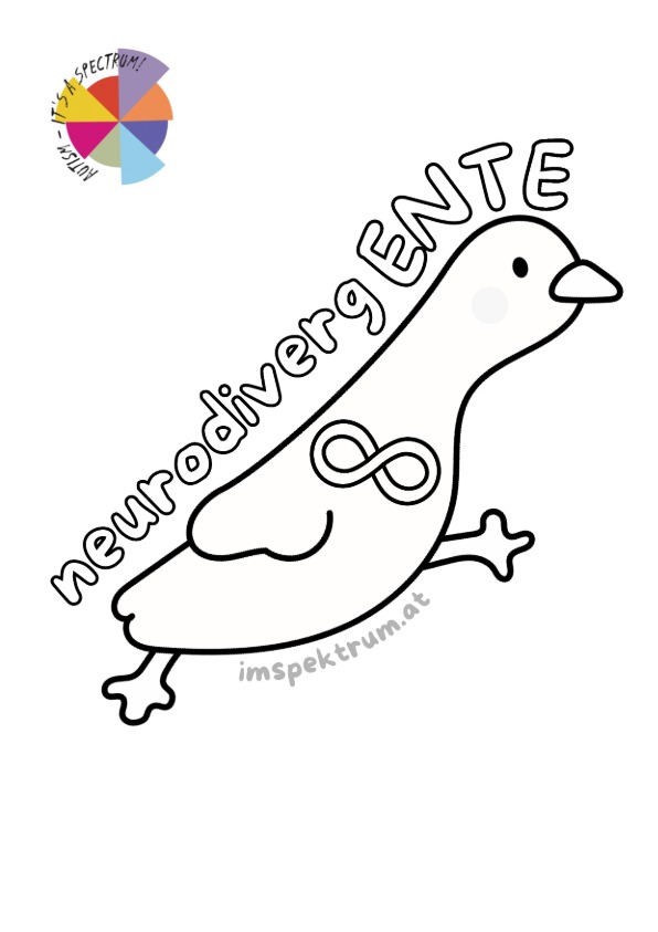 im spektrum Ausmalbild NeurodivergENTE